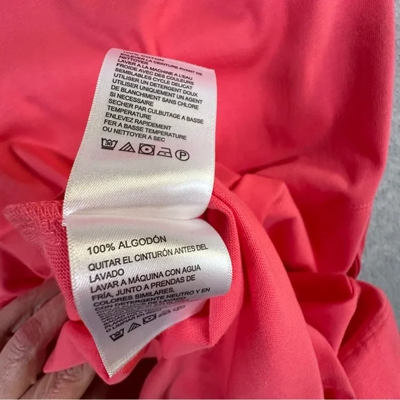 Tommy Bahama Islandscape Jersey Midi Dress NWT Melon Berry V Neck Pockets XS - Picture 11 of 16